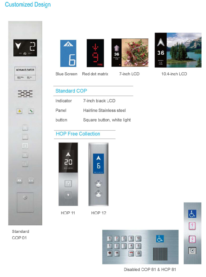 mirror etching passenger elevator without machine room