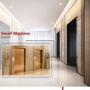 Passagierslift met kleine machinekamer